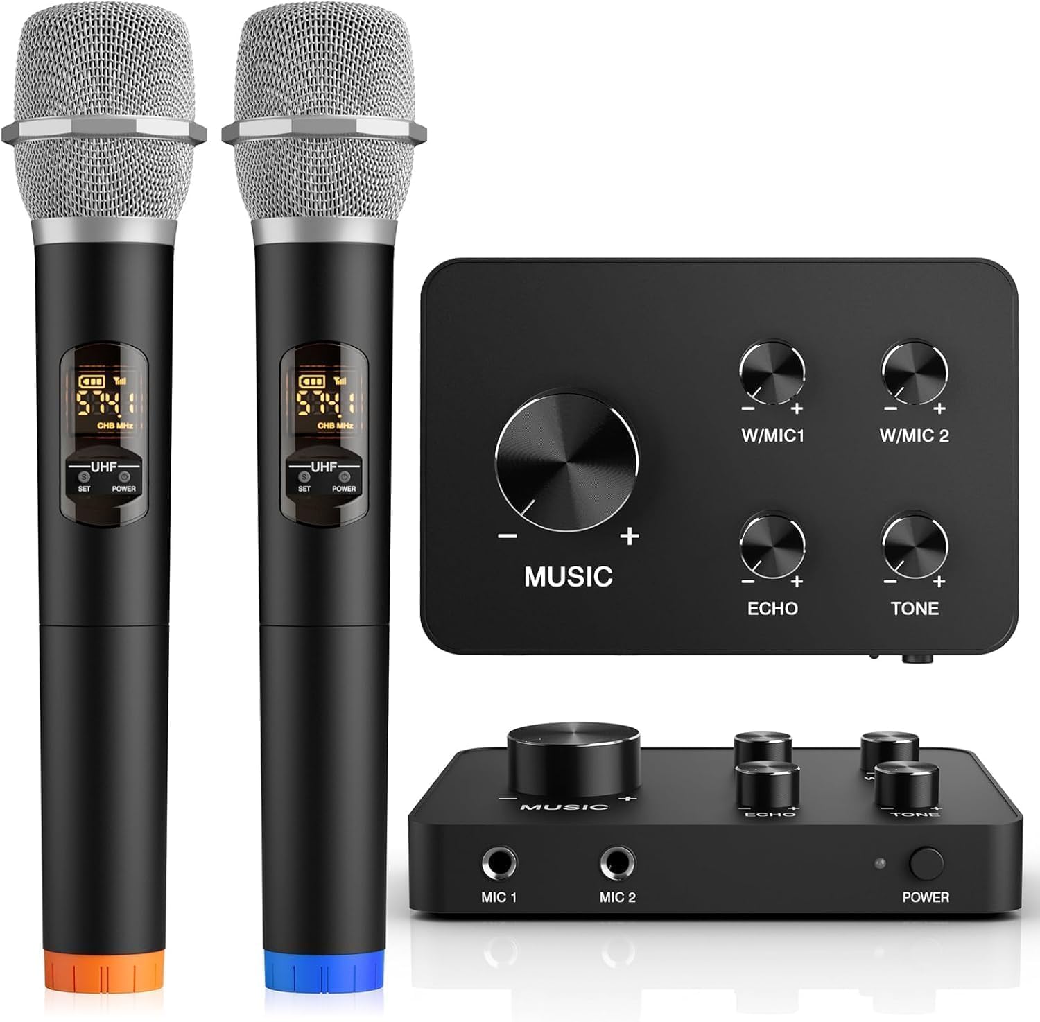 Wireless Microphone Karaoke Mixer System