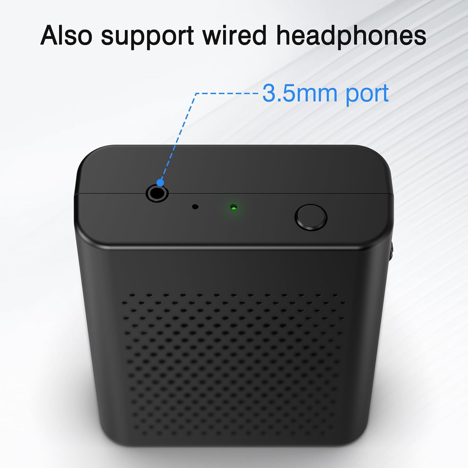Wireless Voice Amplifier with Wireless Lavalier Lapel Microphone, PA System, Portable Speaker and Cordless Omnidirectional Condenser Recording Mic for Teacher, Streaming,Classroom,Speech, Meeting,Yoga