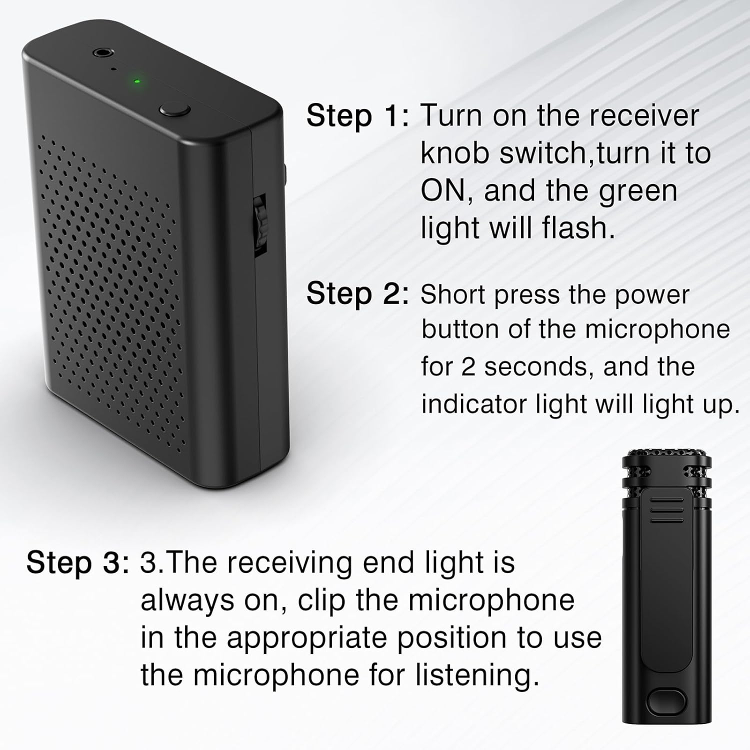 Wireless Voice Amplifier with Wireless Lavalier Lapel Microphone, PA System, Portable Speaker and Cordless Omnidirectional Condenser Recording Mic for Teacher, Streaming,Classroom,Speech, Meeting,Yoga